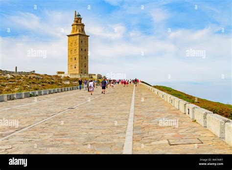 La Coruna Spain The Tower Of Hercules Torre De Hercules A UNESCO World