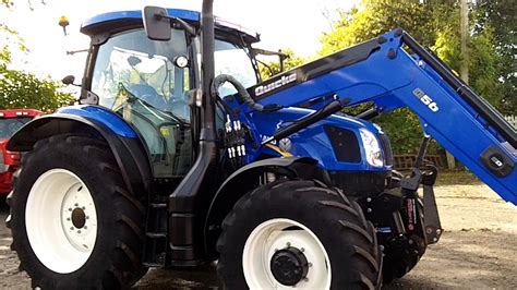 New Holland T6 140 E C 50kph C W Q56 Loader Youtube