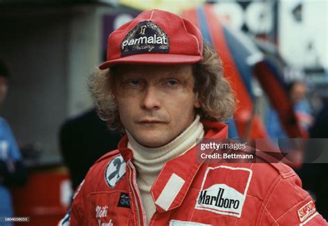 Austrian Racing Driver Niki Lauda In The Pits At Brands Hatch During