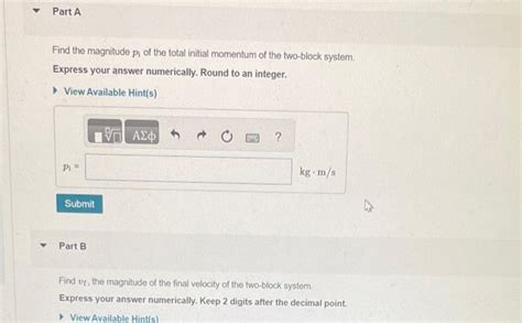 Solved Block 1 Of Mass M1 3 10 Kg Moves Along A