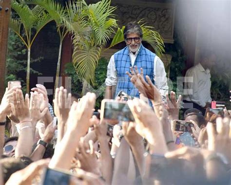 In Photos Amitabh Bachchan Greets A Sea Of Fans Outside His Residence