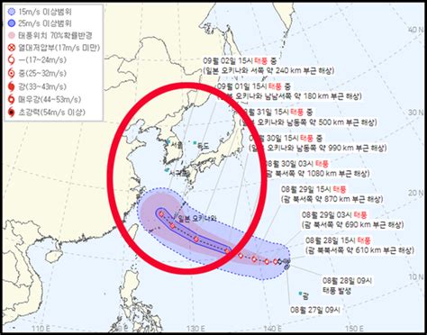 11호 태풍→ 한국영향 우려 9호·10호태풍 경로예상·현재위치는