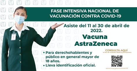 En Abril Imss Y Sector Salud Federal Llevan A Cabo Una Vacunaci N