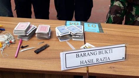 Petugas Gabungan Razia Rutan Batam Temukan Kartu Joker Dan Potongan