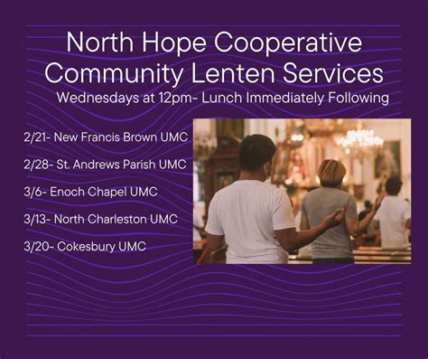 Community Lenten Service Cokesbury United Methodist Church North