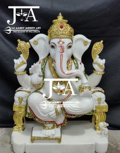 White Marble Ganesh Idol At 55000 Jaipur ID 2850758854230