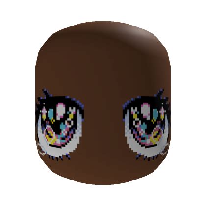 Pixel Tearful Face Reddish Brown Roblox Item Rolimon S