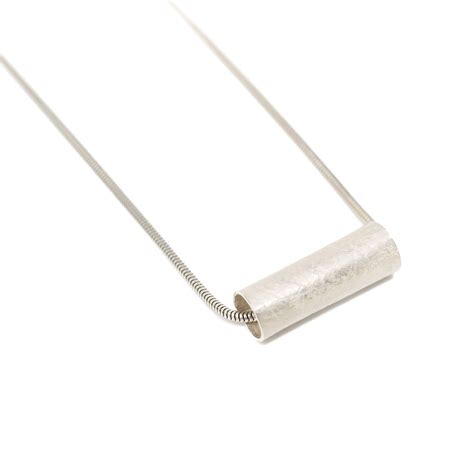 Kate Bajic Tube Pendant Necklace Salt Hill Fargo Unique Modern