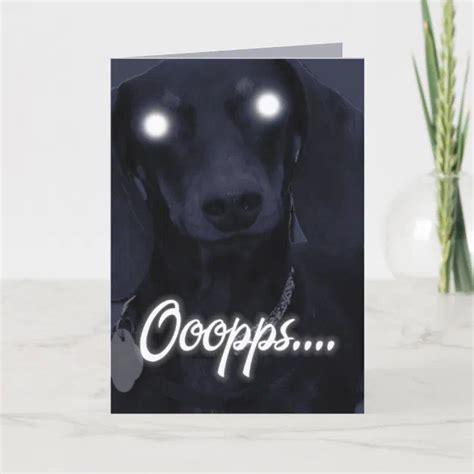 Happy Birthday Trick Candles Dachshund Card Zazzle