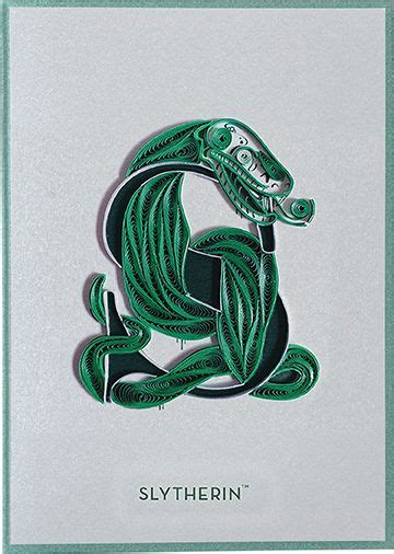 Quilled Cards Harry Potter Slytherin Popcraft Cards Harry Potter