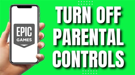 How To Turn Off Parental Controls On Epic Games Easy Youtube