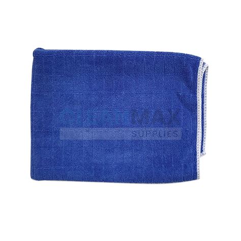 Microfiber Multi Purpose Terry Cloth 4060cm Blue Cleanmax Supplies