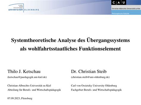 Pdf Systemtheoretische Analyse Des Bergangssystems Als