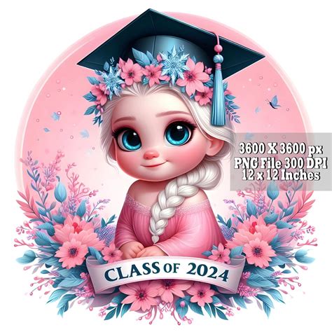 Png Elsa Frozen Design Elsa Graduation Png Kindergarten Graduation