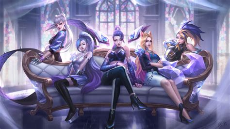 Kda All Out Kaisa Seraphine 4k 6750a Wallpaper Iphone Phone