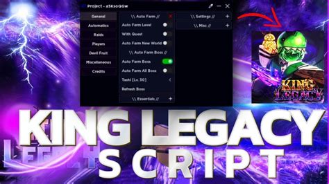 KING LEGACY Script Pastebin 2023 AUTO FARM AUTO RAID AUTO SEABEAST