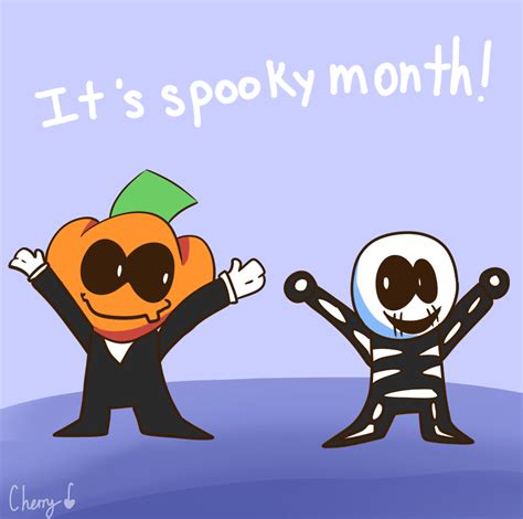 Its Spooky Month Cherry 🍒 Illustrations Art Street