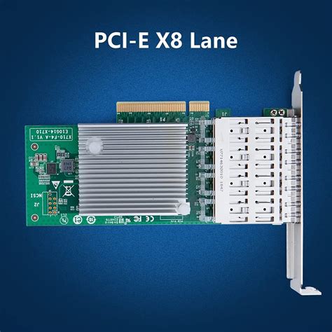 好きに Bicストアvogzone インテル X710 Da4 10gbe ネットワークインターフェースカード Nic Pci Express 30 X8 Quad Sfp ポートファイバー