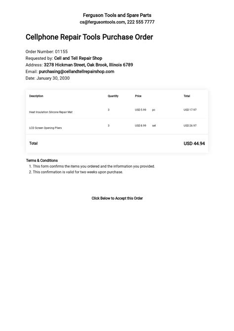 container delivery order template   google docs word apple