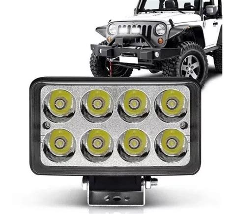 Farol Led Auxiliar Retangular W K Jeep Carro Jetski Mercadolivre