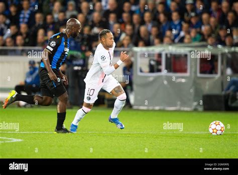 Neymar During The UEFA Champions League Match Between Club Bruges V