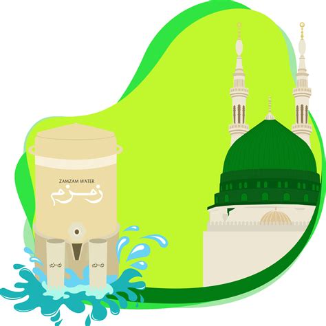 Zamzam Water At The Medina Mosque 46030567 Vector Art At Vecteezy