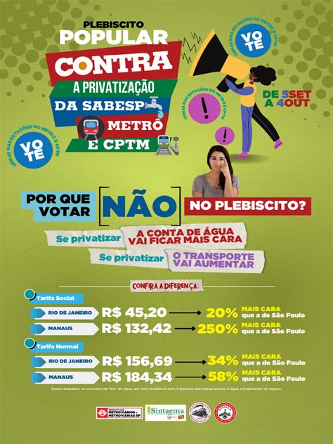 Plebiscito Panfleto A5 Vs2 Pdf Privatização Metropolitano