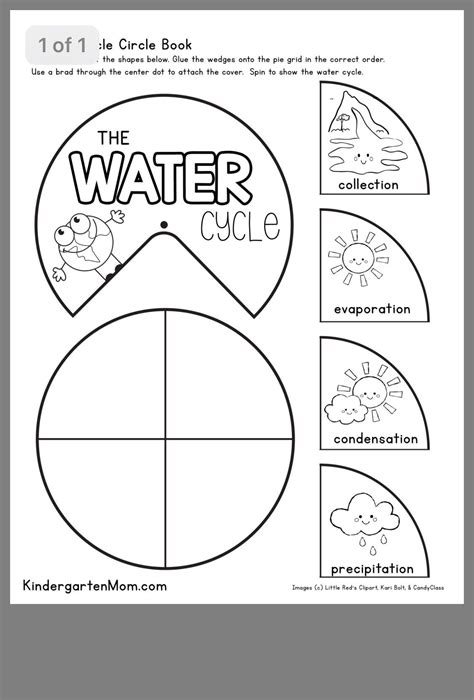 Water Cycle Worksheet For Kindergarten