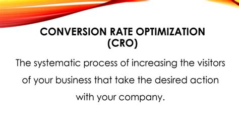 Conversion Rate Optimization Cro And Seo