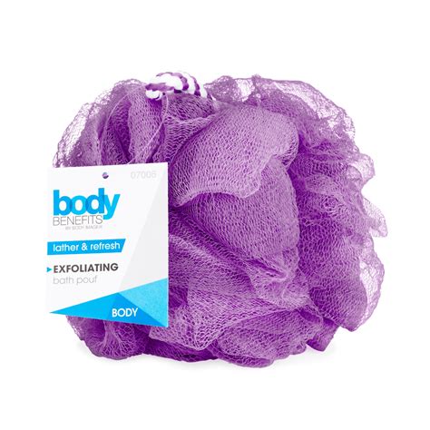 Body Image Body Benefits Exfoliating Bath Sponge Purple Color