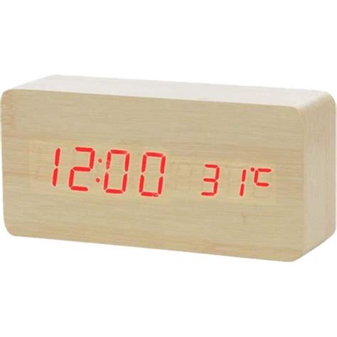 Horloge Murale Led Radio Reveil Lumineux Led Horloge Numérique Réveils