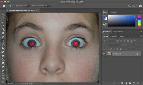 How to eliminate the red-eye effect with Photoshop - islaBit