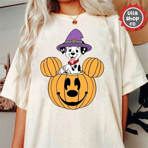 Disney 101 Dalmatians Halloween Pumpkin Shirt Dalmatians Etsy