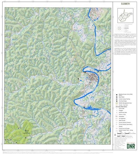 Wood County Wv Quad Maps Bundle Map By Wv Division Of Natural