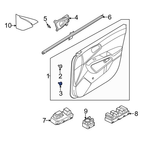 Kia OE 823152P000 - Lower Liftgate Trim Panel Clip