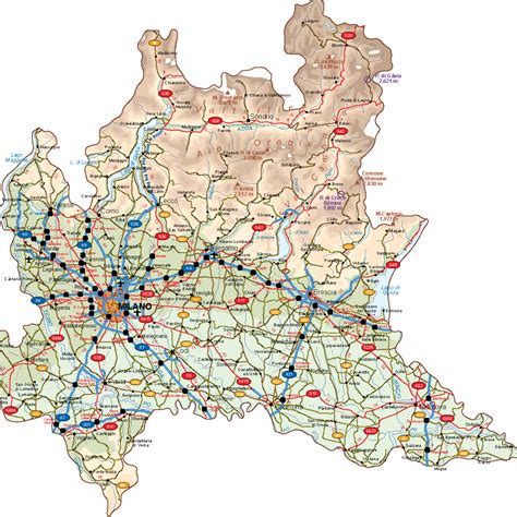 Lombardia Vector Map | Vector World Maps