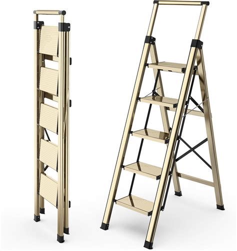 Hbtower Step Ladder Step Ladder Folding Aluminum Step Ladder With