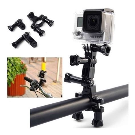 Kit Gopro Hero 5 6 7 Mala Estanque Preta Touch Carregador Bateria