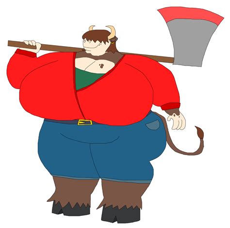 Labrysa the Minotaur Lumberjack by OzwaldEdswald on Newgrounds