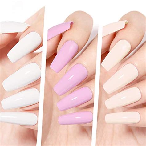 NICOLE DIARY Dip Powder Nail Kit Starter 10 Colors White Nude Pink