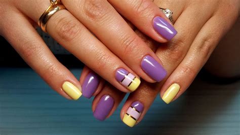 Дизайн ногтей гель-лак Shellac - декоративная нить (уроки дизайна ...