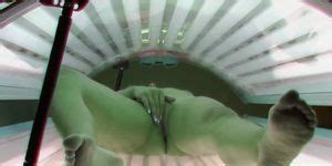 Blonde Beauty Secretly Fingering Pussy In Public Solarium Tnaflix