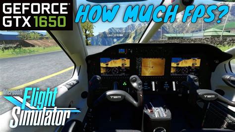 Gtx 1650 I5 9th Gen Test Microsoft Flight Simulator Low Settings Youtube