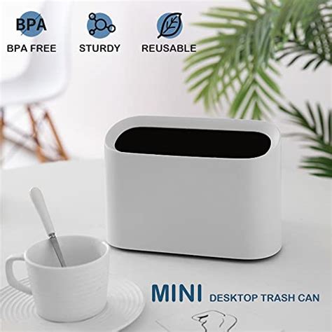 Mini Desktop Trash Can Tiny Garbage Can With Trash Bags L Small