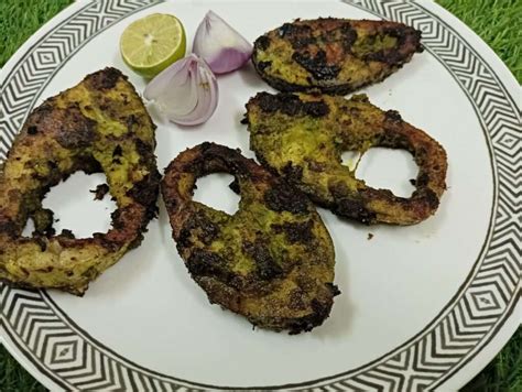 Green Masala Tawa Fish Fry Preparation Recipe Yummy Ashas Kitchen