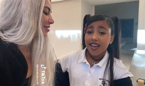 Kim Kardashian And North West Get Festive In Tiktok Singalong