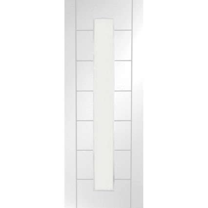 XL Joinery Palermo 1 Light Internal White Primed Door With Clear Glass