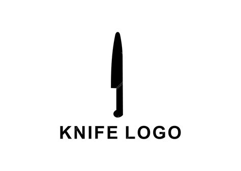 premium vector knife logo design vector illustration