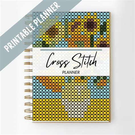 New Cross Stitch Planner Pdf Printable Journal Gifts For Etsy