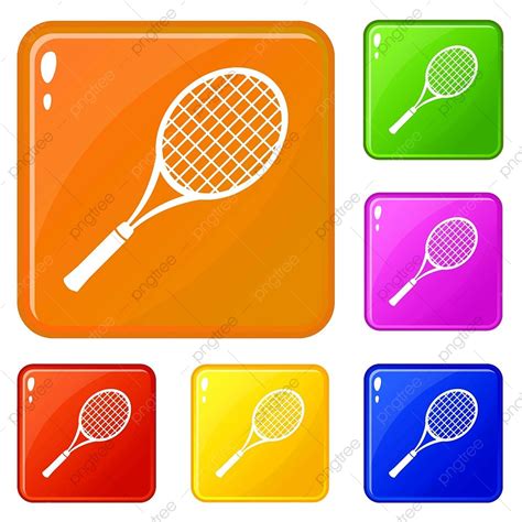 Tennis Racket Vector PNG Images Tennis Racket Icons Set Collection